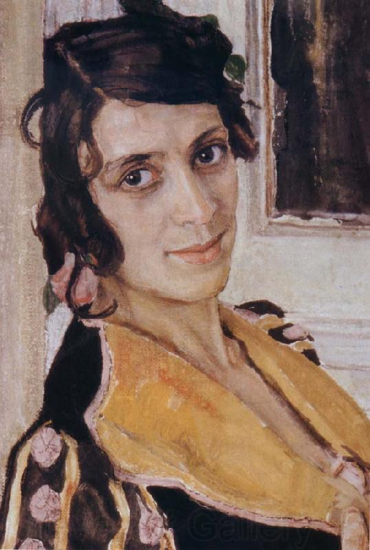 Alexander Yakovlevich GOLOVIN The Spanish woman at Balcony